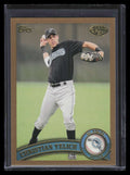 SOLD 163572 2011 Topps Pro Debut Gold 53 Christian Yelich Rookie 14/50