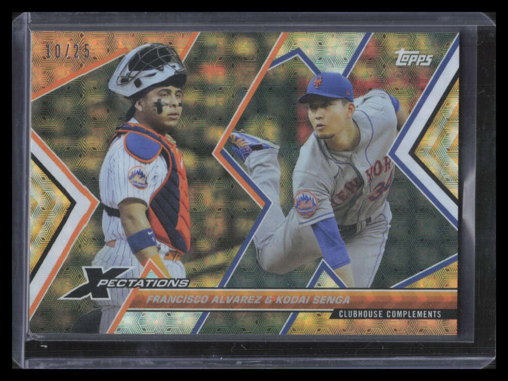 2023 Topps Xpectations Circuit Citrus Foil 59 Senga Francisco Alvarez RC 10/25