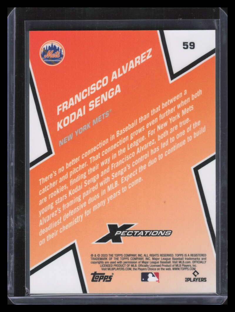 2023 Topps Xpectations Circuit Citrus Foil 59 Senga Francisco Alvarez RC 10/25