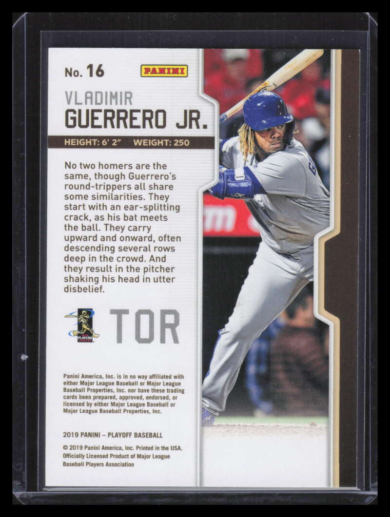 2019 Playoff Holo Silver 16 Vladimir Guerrero Jr. Rookie 16/25