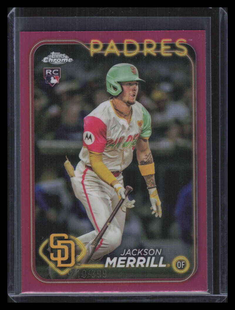 2024 Topps Chrome Update Magenta Refractor usc153 Jackson Merrill Rookie 210/399
