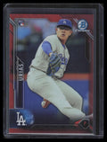 2016 Bowman Chrome Red Refractor 60 Julio Urias Rookie 3/5