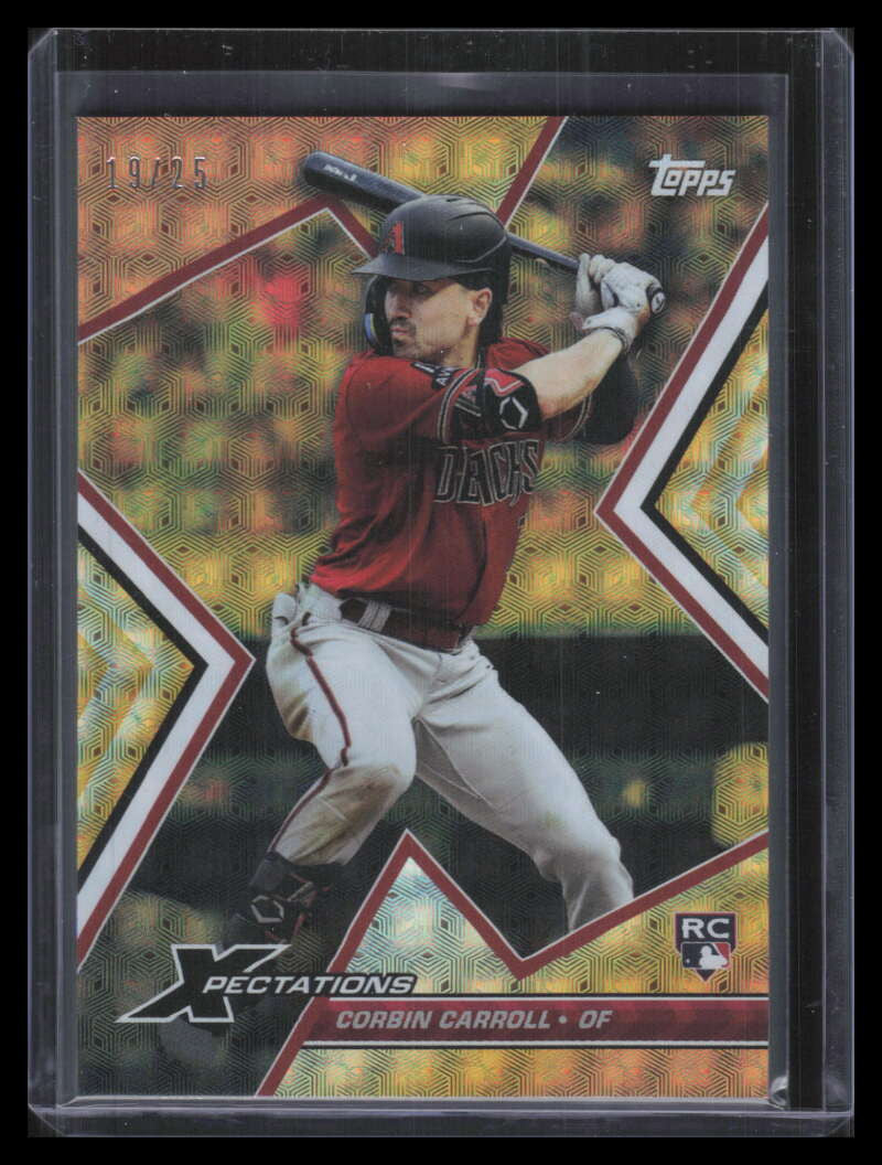 2023 Topps Xpectations Circuit Citrus Foil 5 Corbin Carroll Rookie 19/25