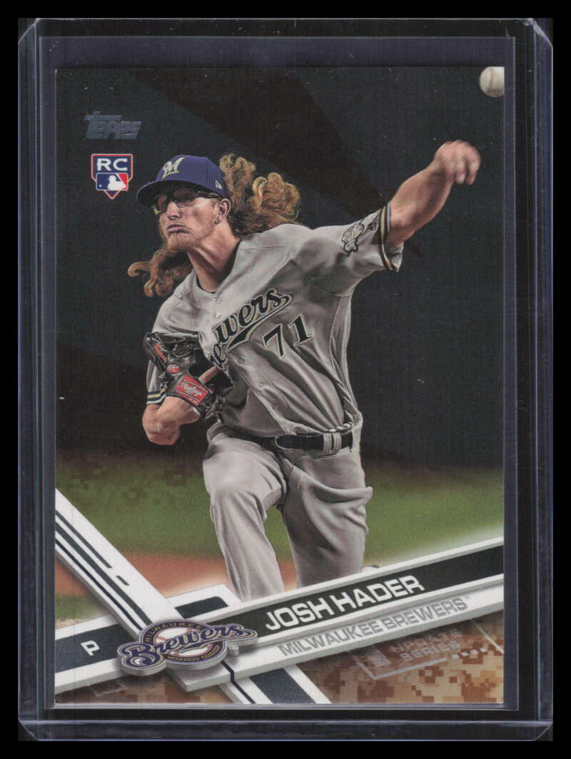 2017 Topps Update Memorial Day Camo us209 Josh Hader Rookie 24/25