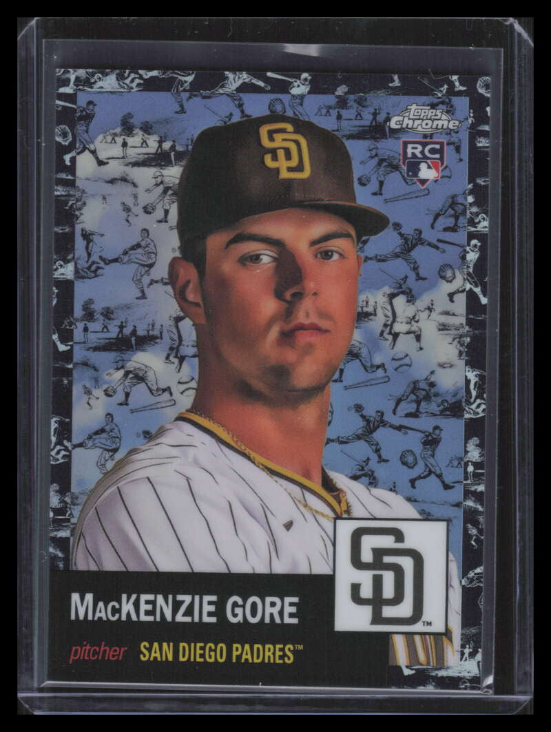 2022 Topps Chrome Platinum Toile Cream Black Refractor 142 MacKenzie Gore RC /10