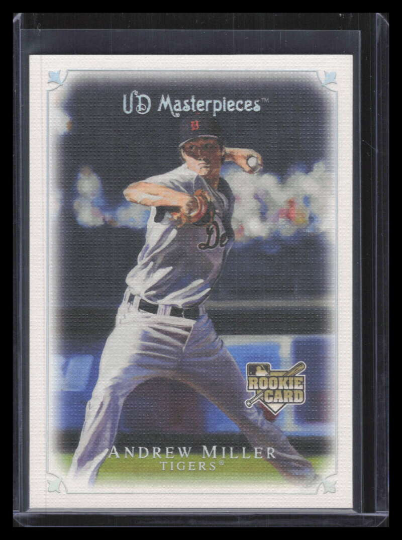 2007 UD Masterpieces Artists Proof 74 Andrew Miller Rookie 1/1