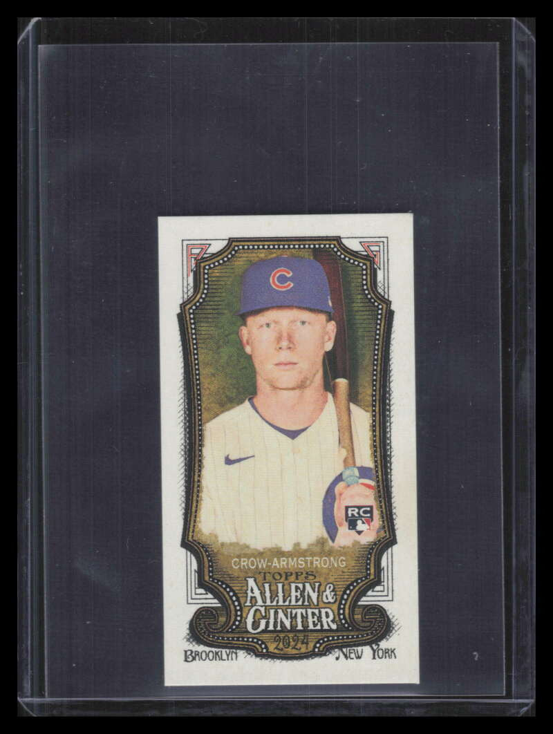 SOLD 163654 2024 Topps Allen and Ginter Mini Brooklyn Back 46 Pete Crow-Armstrong RC 8/25