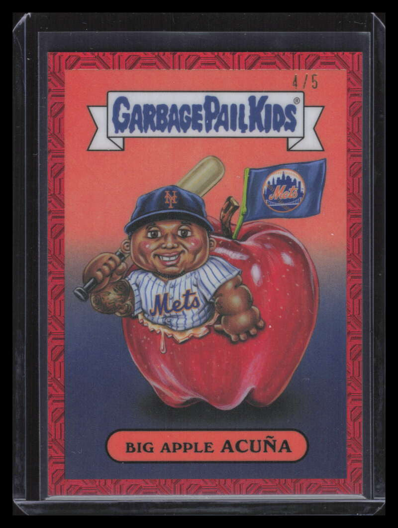2024 Bowman Chrome Mega Garbage Pail Kids Red Refractor Luisangel Acuna RC 4/5