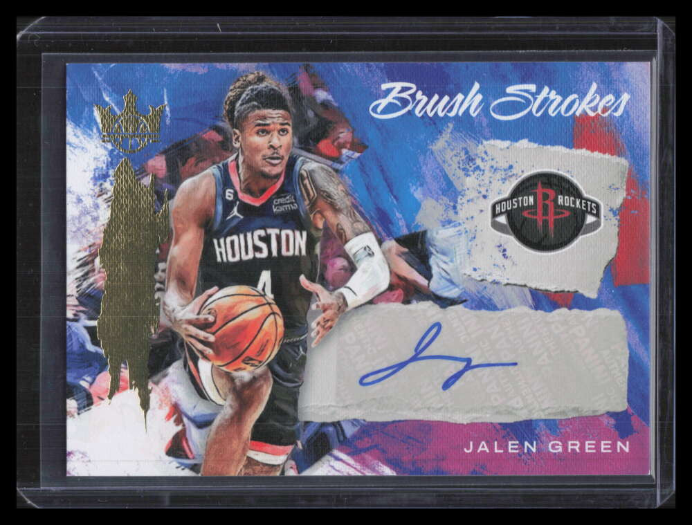 2022-23 Crown Royale Brush Strokes 26 Jalen Green Auto 13/75