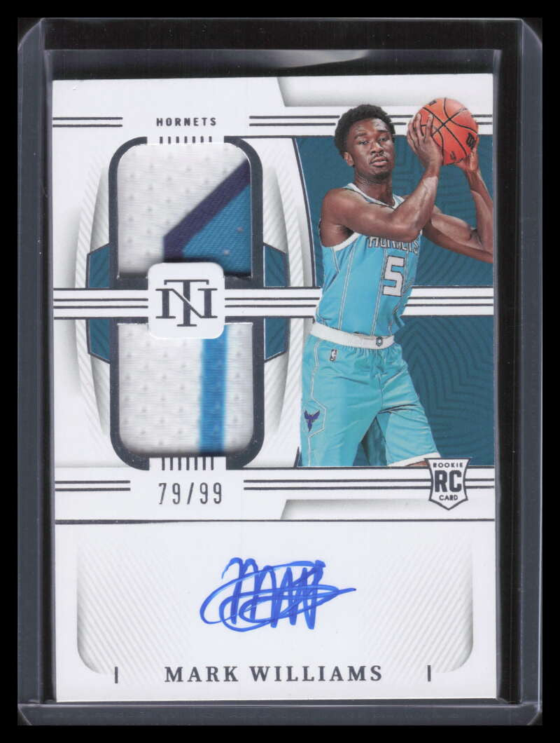 2022-23 National Treasures Autographs Mark Williams RC Jersey Patch Auto 79/99