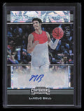 2020-21 Panini Contenders Game Day Cracked Ice 4 LaMelo Ball Rookie Auto 9/23