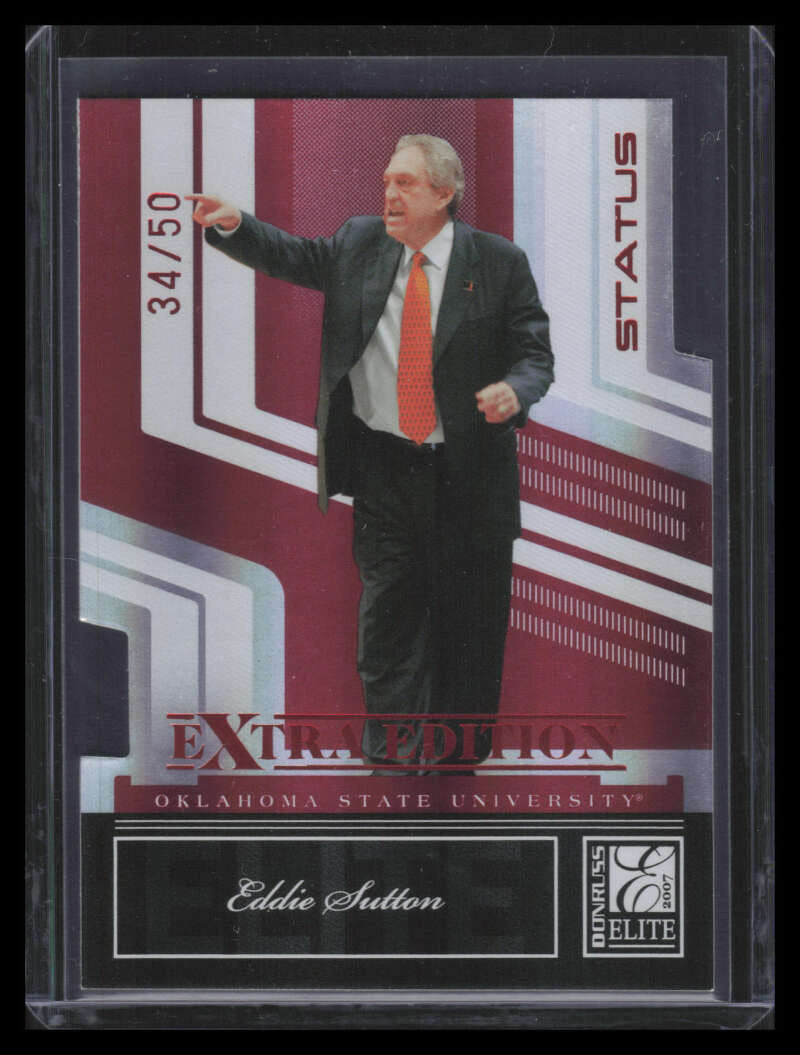 2007 Donruss Elite Extra Edition Status 69 Eddie Sutton 34/50