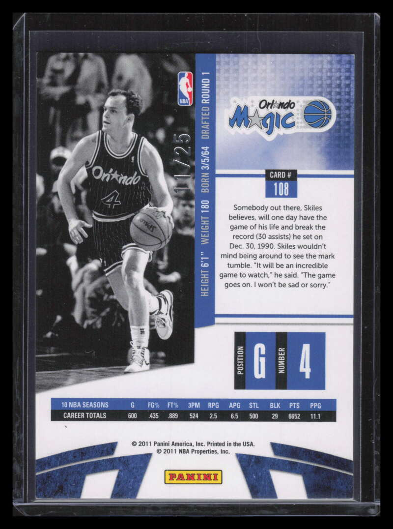 2010-11 Absolute Memorabilia Spectrum Platinum 108 Scott Skiles 11/25