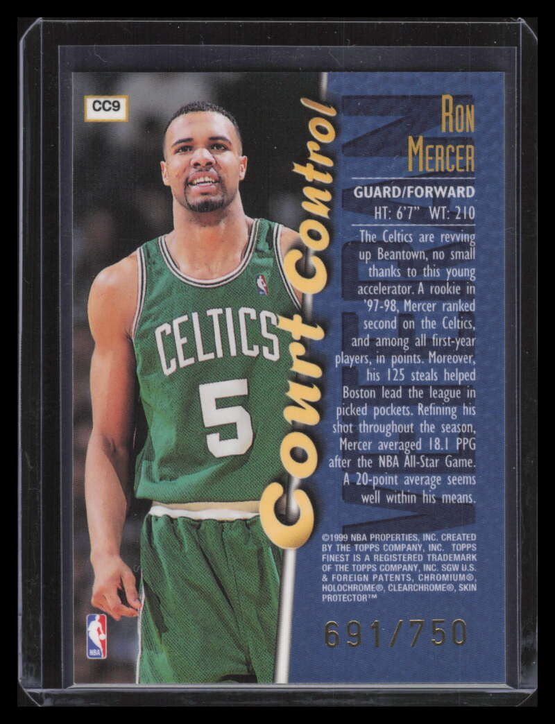 1998-99 Finest Court Control cc9 Ron Mercer 691/750
