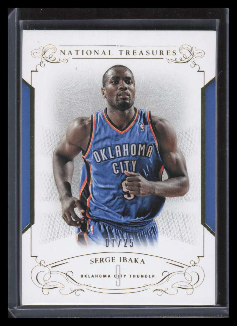 2013-14 Panini National Treasures Gold 16 Serge Ibaka 7/25