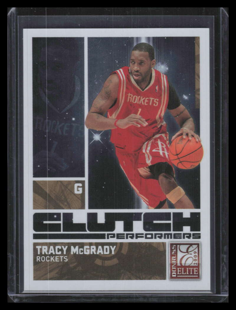 2009-10 Donruss Elite Clutch Performers Gold 12 Tacy McGrady 22/100