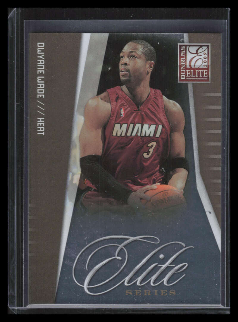 SOLD 163847 2009-10 Donruss Elite Series Gold 15 Dwyane Wade 34/100