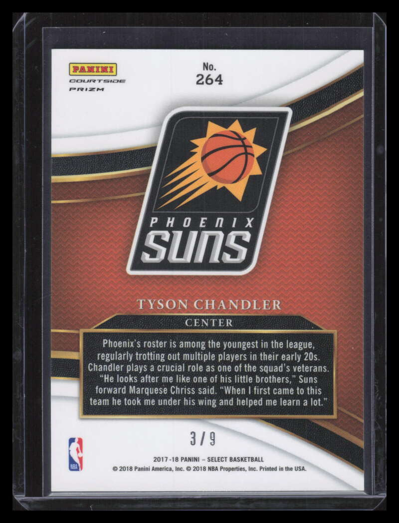 2017-18 Select Prizms Neon Orange Pulsar 264 Tyson Chandler 3/9 Courtside