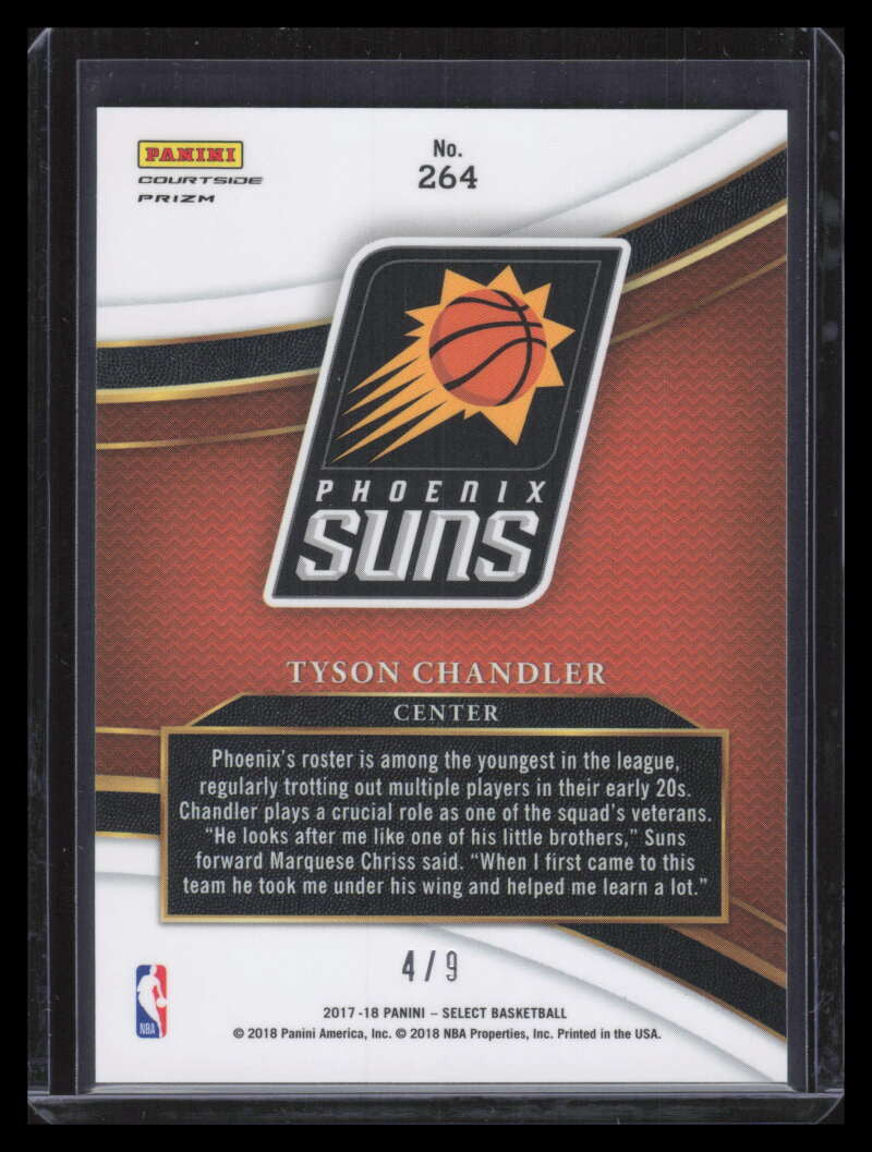 2017-18 Select Prizms Neon Orange Pulsar 264 Tyson Chandler 4/9 Courtside