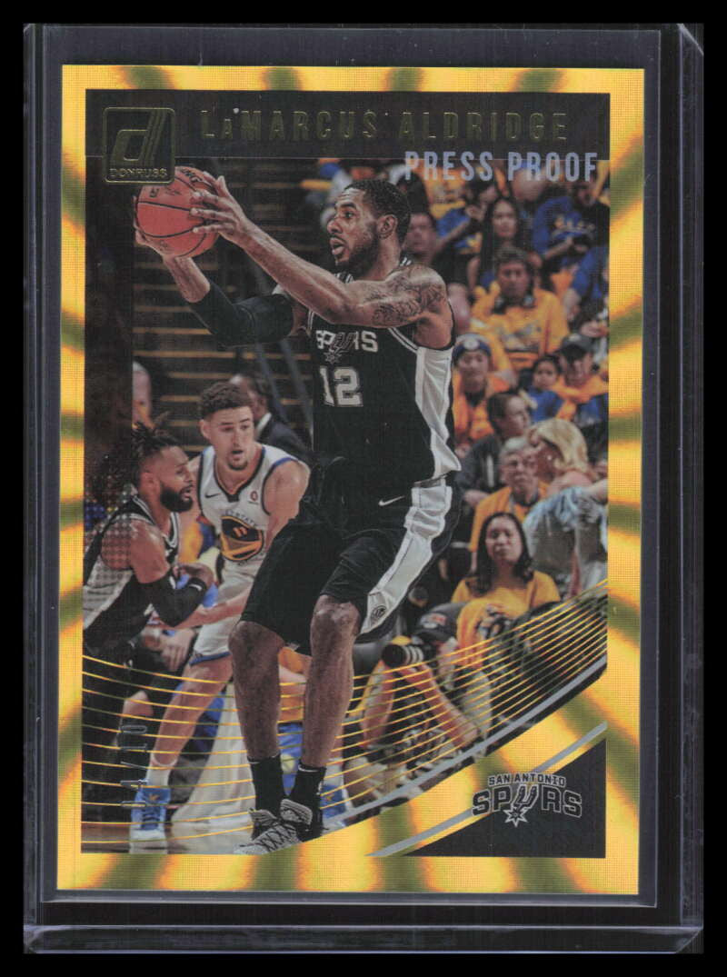 2018-19 Donruss Press Proof Gold Laser 131 LaMarcus Aldridge 4/10