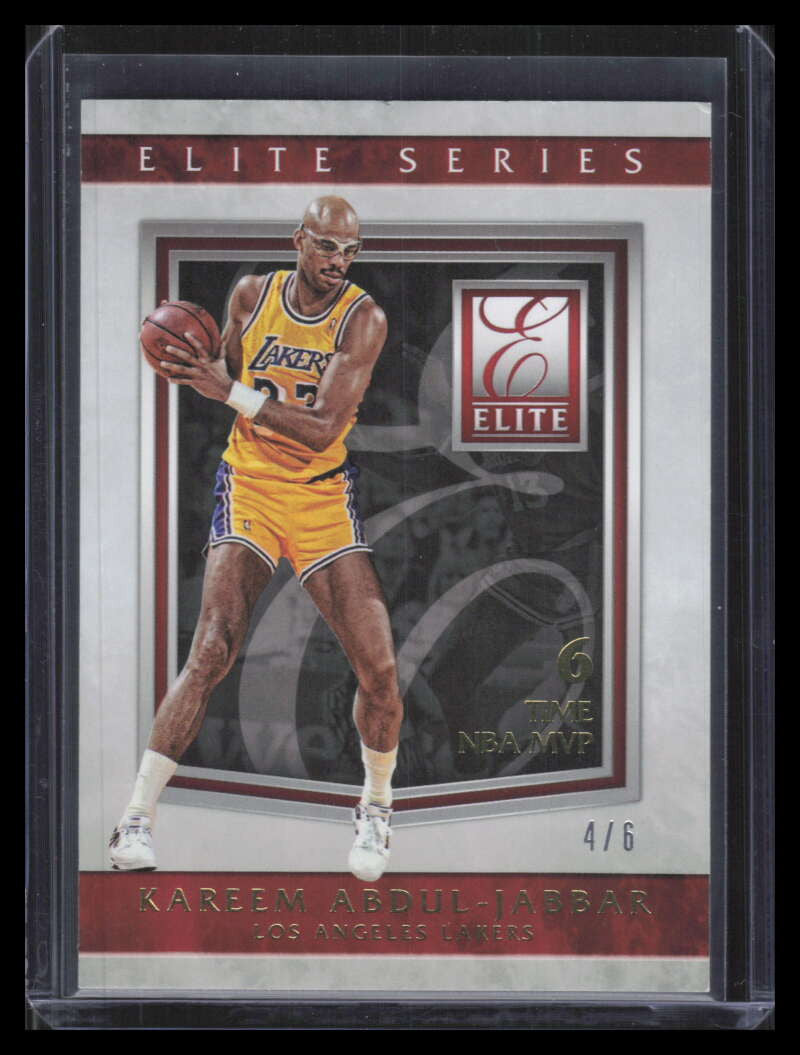 2015-16 Elite Series Inserts Production Line 33 Kareem Abdul-Jabbar 4/6