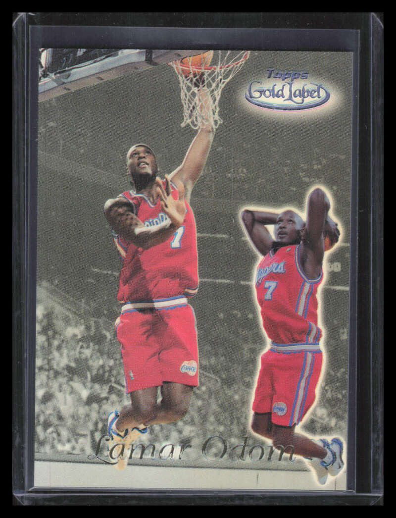 1999-00 Topps Gold Label Class 2 Black Label 89 Lamar Odom Rookie