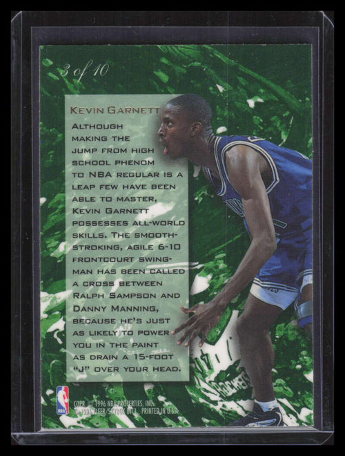 1995-96 Flair Wave of the Future 3 Kevin Garnett Rookie