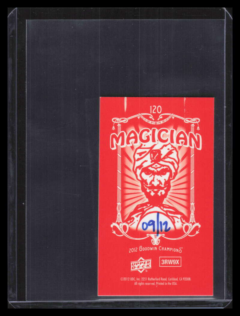 2012 UD Goodwin Champions Mini Foil Magician Red 120 Kawhi Leonard Rookie 9/12