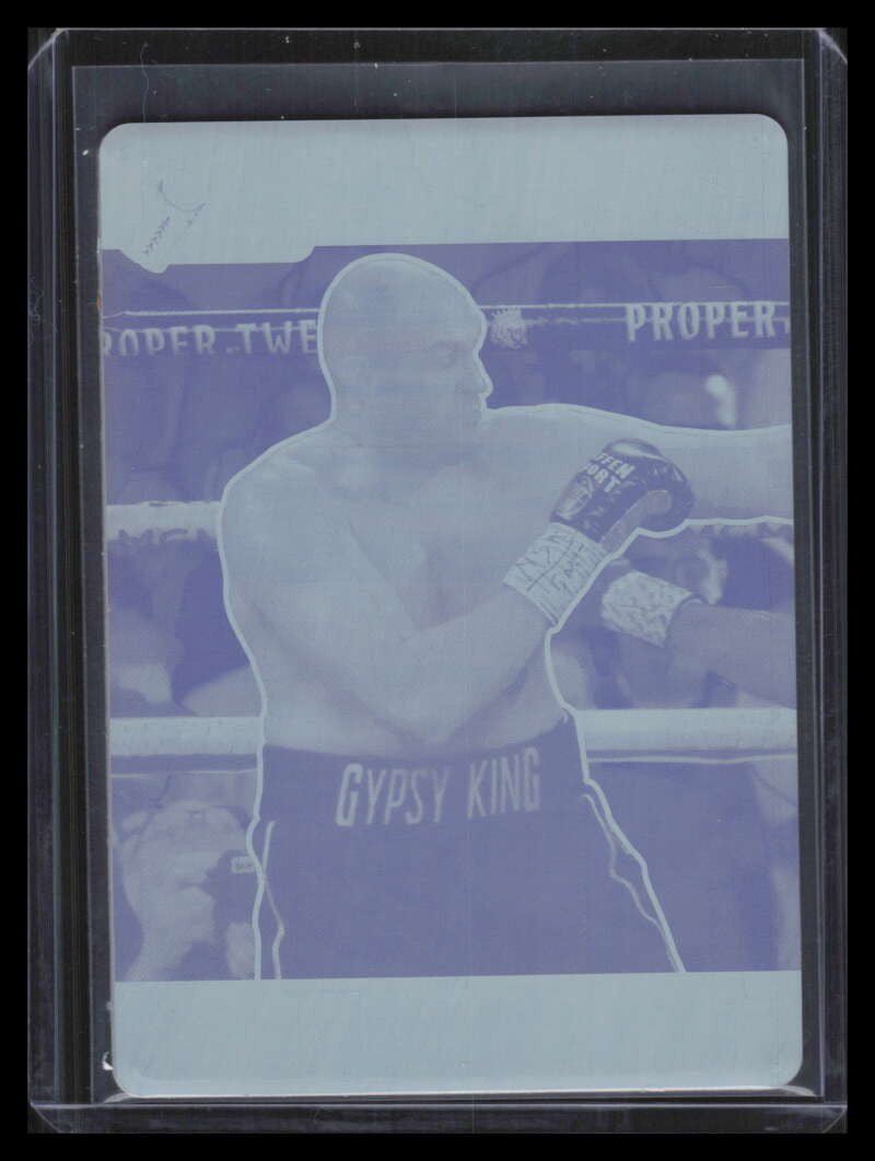 2021 Leaf Pro Set Metal Stars Printing Plate Cyan 05 Tyson Fury 1/1