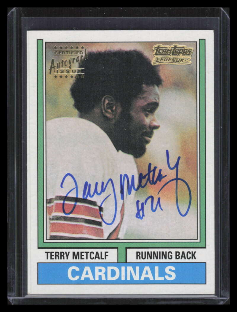 2001 Topps Team Topps Legends Autographs ttr6 Terry Metcalf 74t Auto 1974 ID: 164112