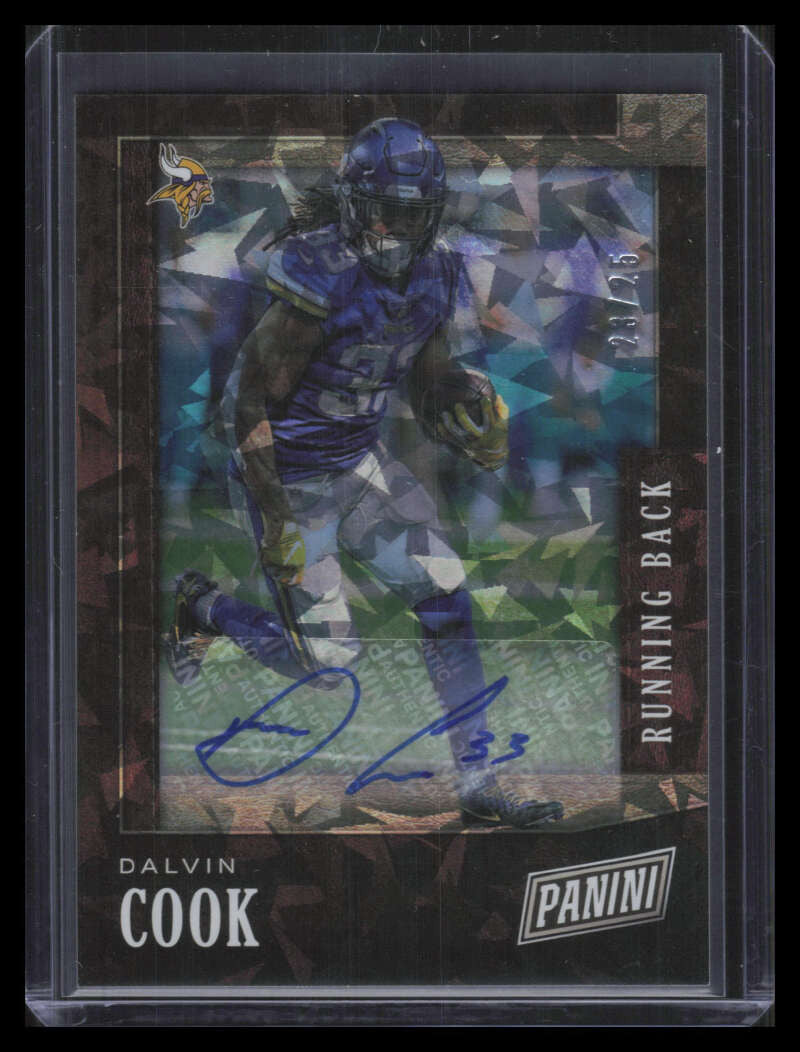 SOLD 164159 2019 Panini Black Friday Autographs Cracked Ice 5 Dalvin Cook Auto 23/25