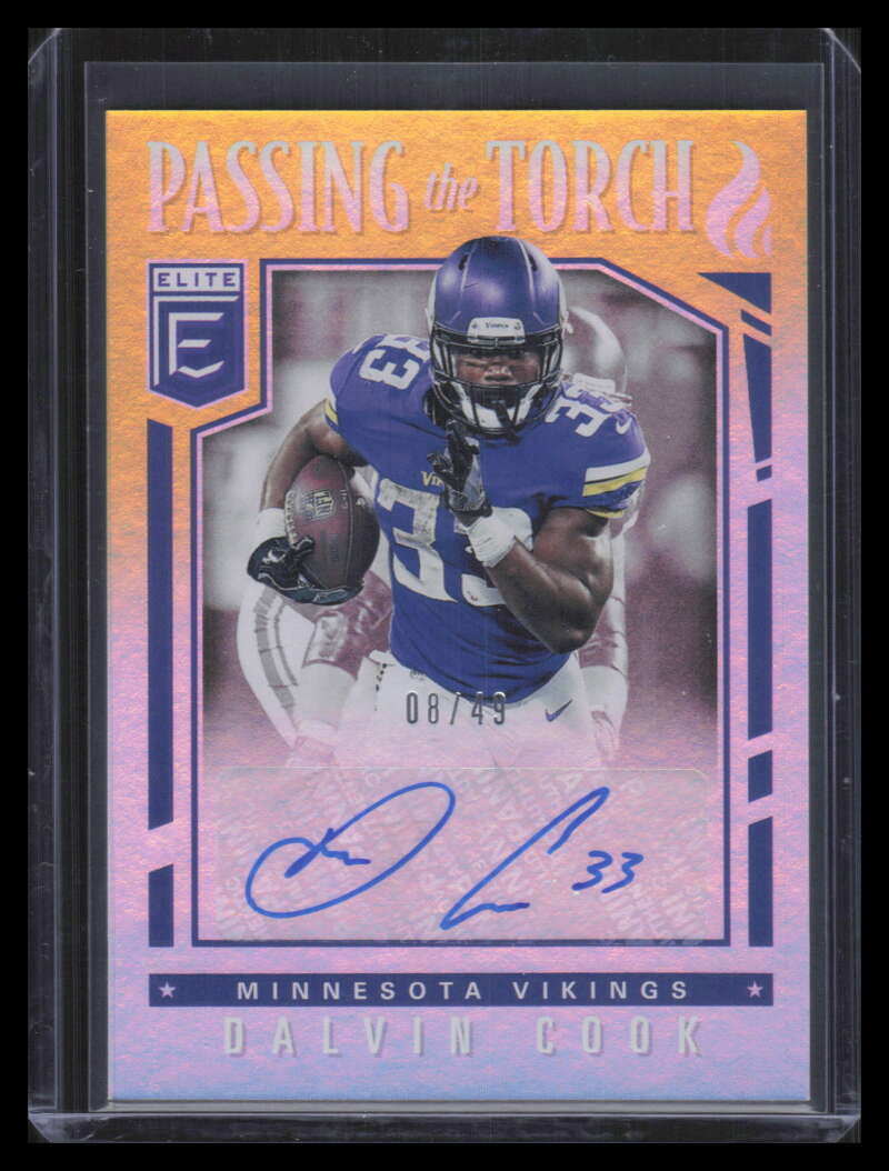 2018 Elite Passing the Torch Signatures 14 Dalvin Cook Auto 8/49