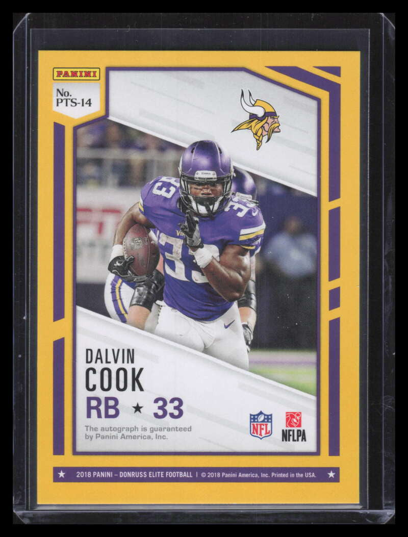 2018 Elite Passing the Torch Signatures 14 Dalvin Cook Auto 8/49