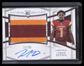 2022 National Treasures Material Signatures Jahan Dotson Rookie Patch Auto 32/99