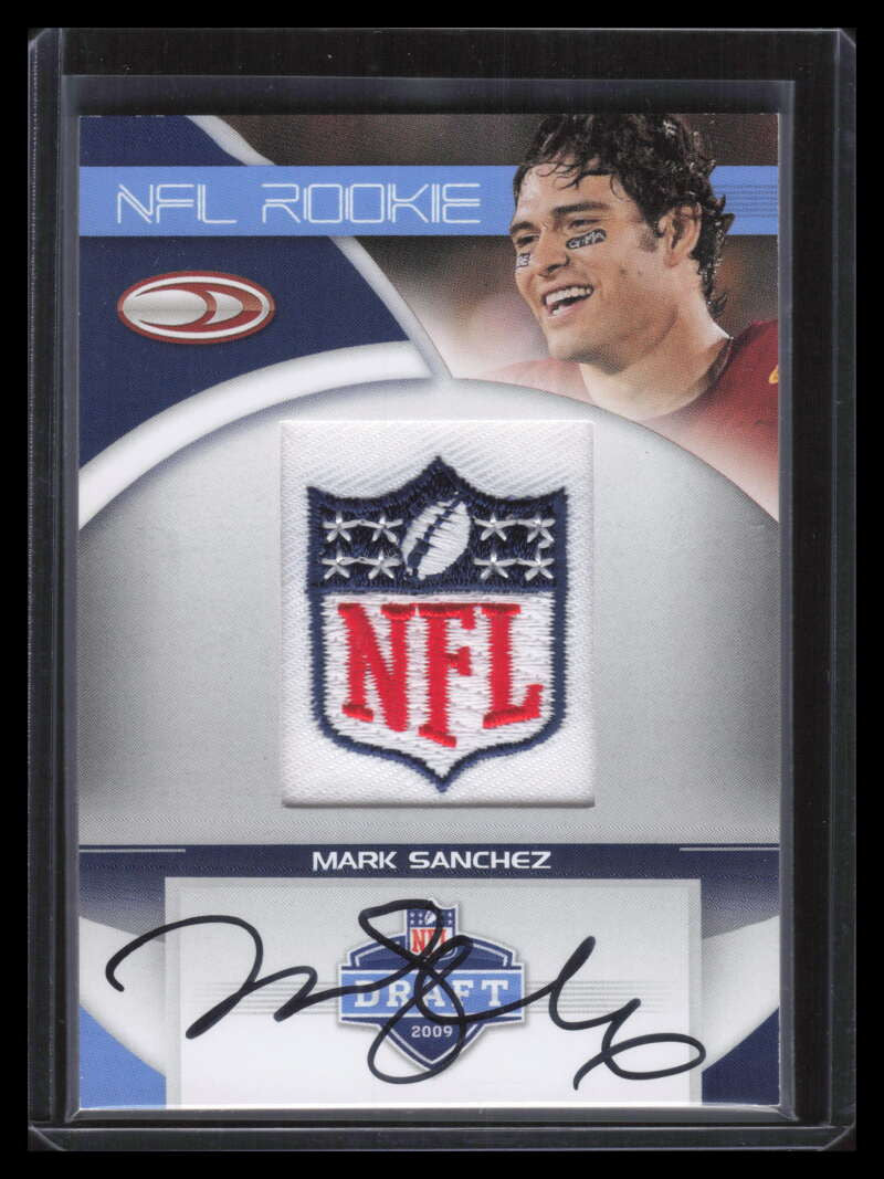 2009 Donruss Draft NFL Patch Promos Mark Sanchez Rookie Patch Auto