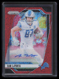 2024 Panini Prizm Autographs Prizms Red Shimmer 96 Sam LaPorta Auto 20/35