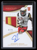 2015 Immaculate Collegiate Multisport Gold 338 Stefon Diggs RC Patch Auto 7/25