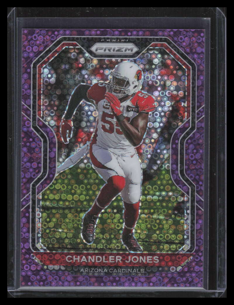 2020 Panini Prizm Prizms No Huddle Purple Refractor 269 Chandler Jones 27/35