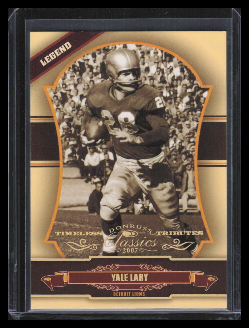 2007 Donruss Classics Timeless Tributes Gold 150 Yale Lary 25/25
