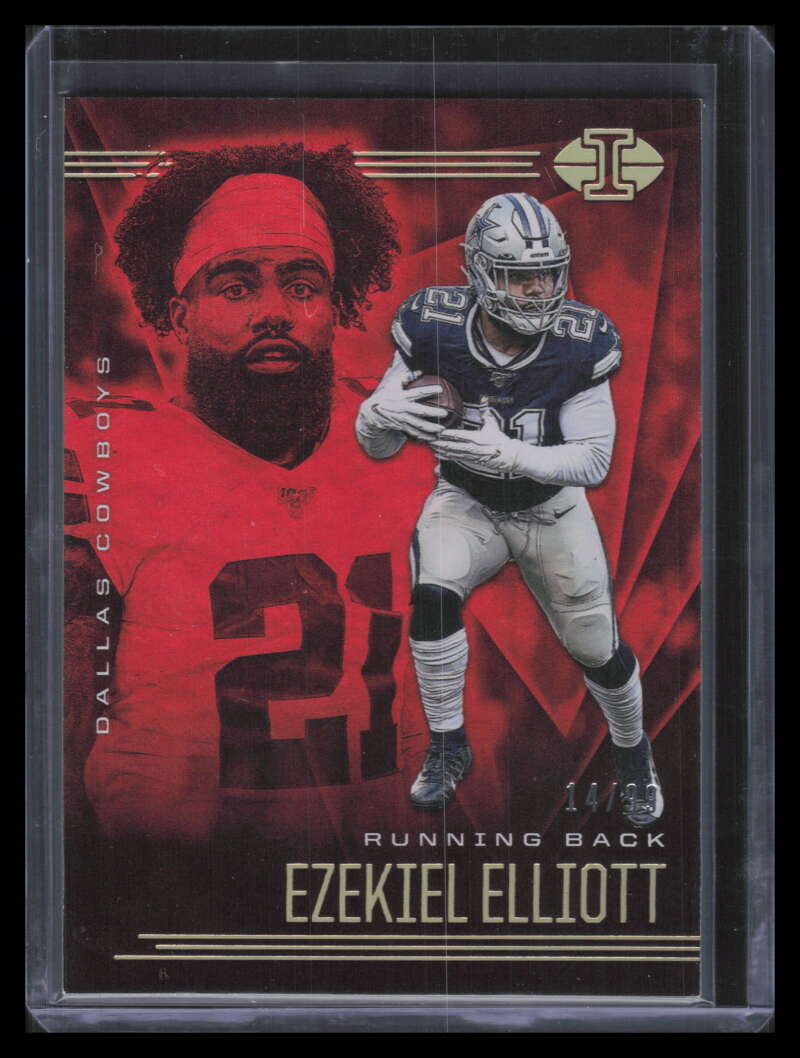 2020 Panini Illusions Red 60 Ezekiel Elliott 14/99
