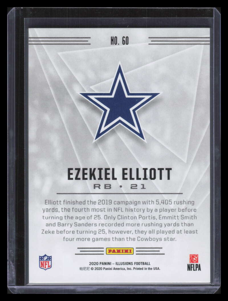2020 Panini Illusions Red 60 Ezekiel Elliott 14/99