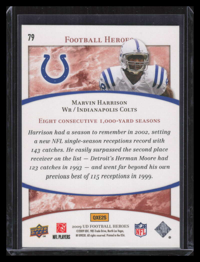 2009 Upper Deck Heroes Orange 79 Marvin Harrison 27/35