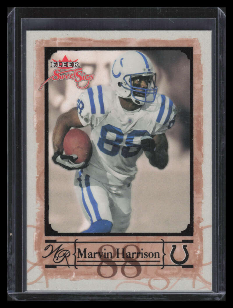 2004 Fleer Sweet Sigs Black 32 Marvin Harrison 35/88