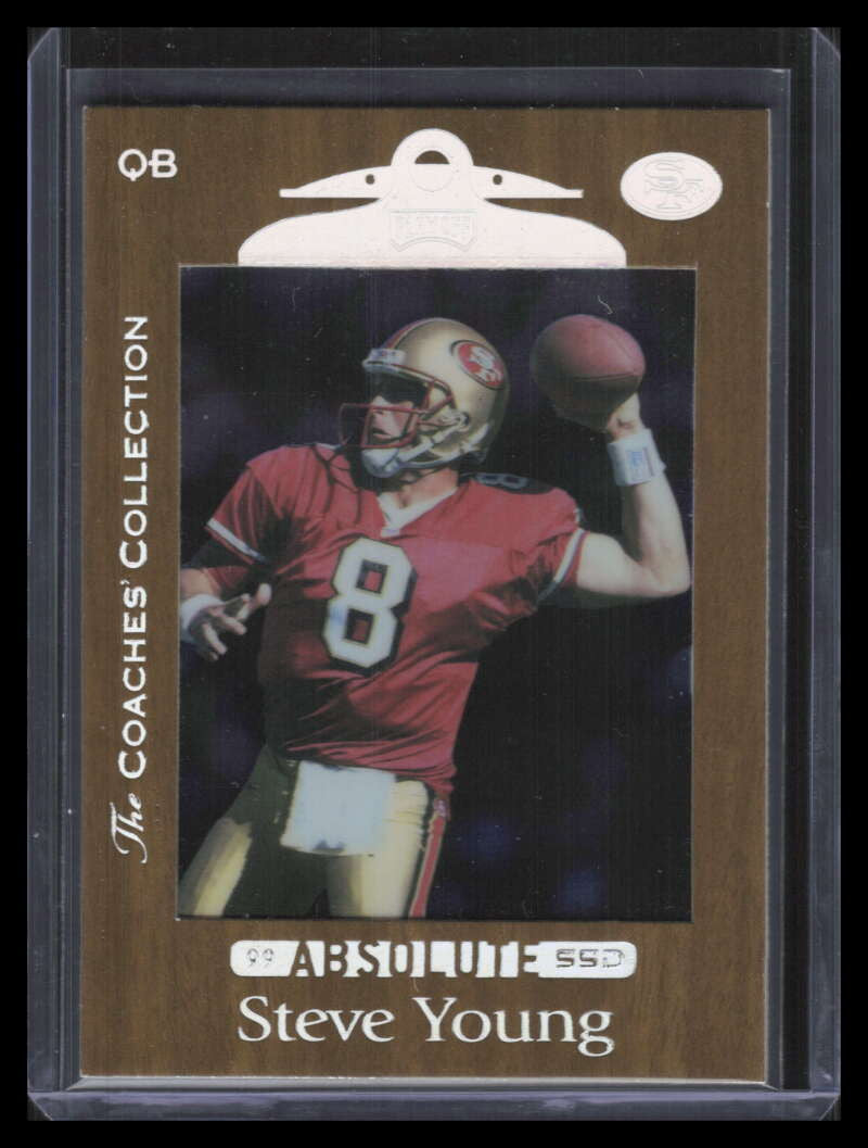 SOLD 164389 1999 Absolute SSD Coaches Collection Silver 92 Steve Young 152/500