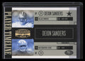 2006 Donruss Gridiron Gear Player Timeline HoloGold pt40 Deion Sanders 17/100