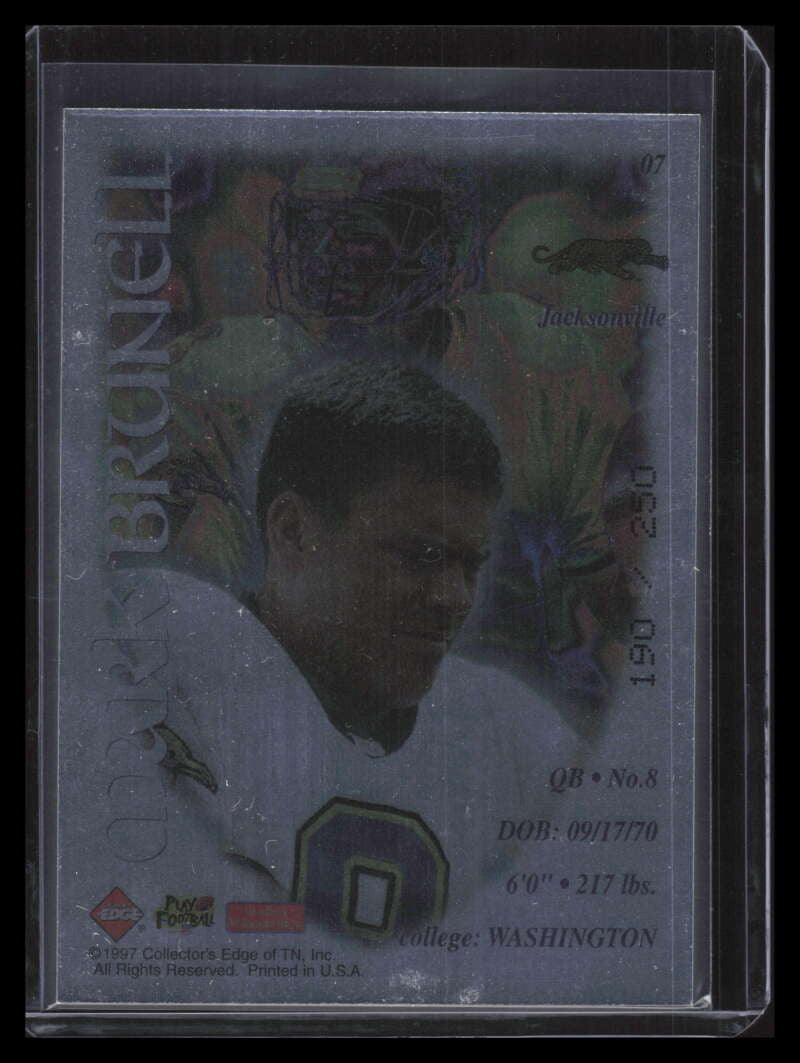 1997 Excalibur 22k Knights Black Magnum 7 Mark Brunell 190/250