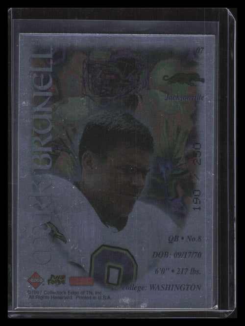 1997 Excalibur 22k Knights Black Magnum 7 Mark Brunell 190/250