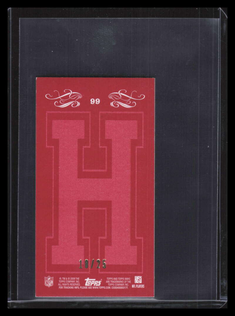 2009 Topps Mayo Mini Harvard Red Back 99 Greg Jennings 18/25