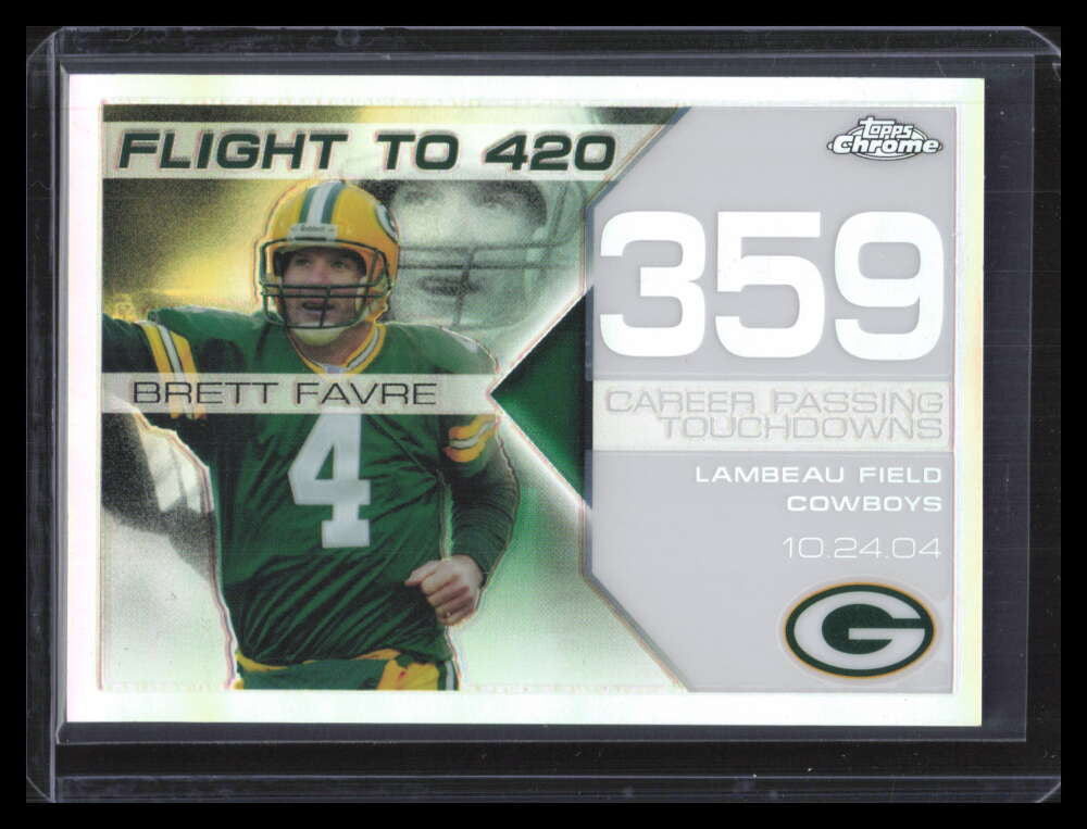 2008 Topps Chrome Flight 420 Collection White Refractor bf359 Brett Favre 36/100