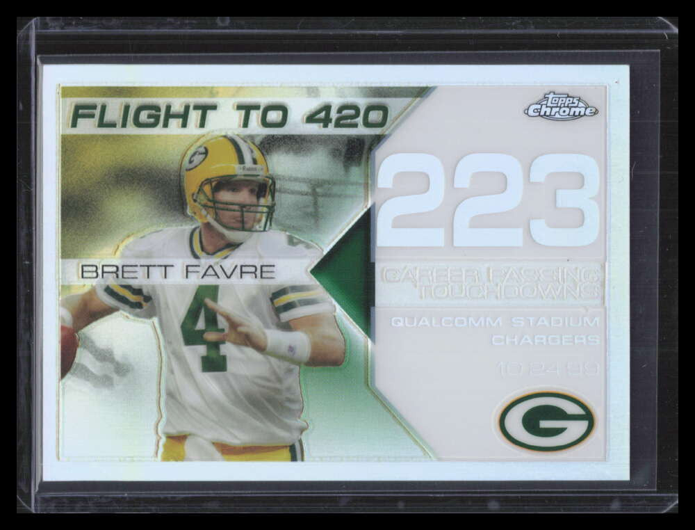 2008 Topps Chrome Flight 420 Collection White Refractor bf223 Brett Favre 53/100